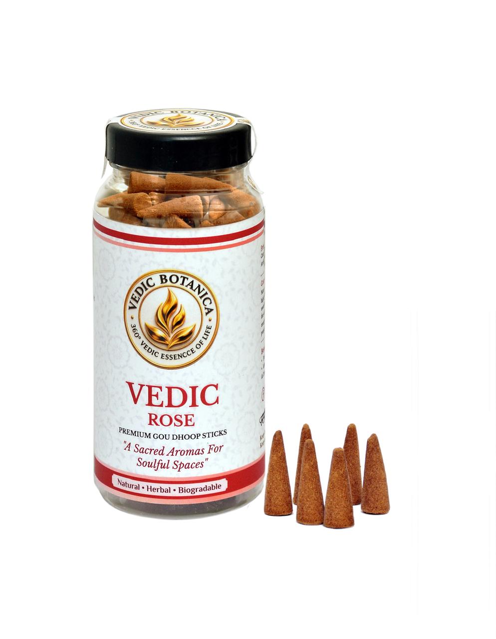 VEDIC Rose Dhoop Cones