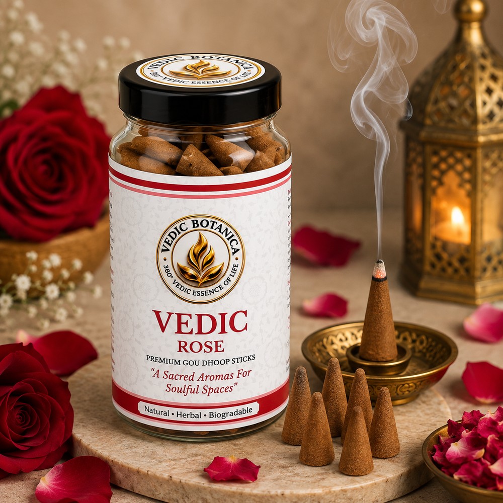 VEDIC Rose Dhoop Cones